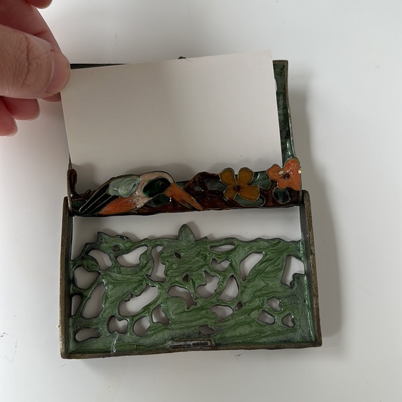 Vintage jeweled Card holder - Picture 4 of 9